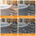 thumbnail image 3 of CNKOO Hot Tub Spa Heater Pump Cover Protective Hot Tub Pump Cover Waterproof Dustproof Hot Tub Insulated Pump Cover for Most Hot Tub Spa Heater Pumps All Weather Protection, 3 of 7