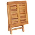 thumbnail image 5 of vidaXL Sun Lounger with Table and Cushion Solid Teak Wood, 5 of 5