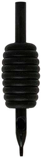 Disposable Tattoo Grips Tube 20pcs 1" Black Tip HILDBRANDT (9FT)