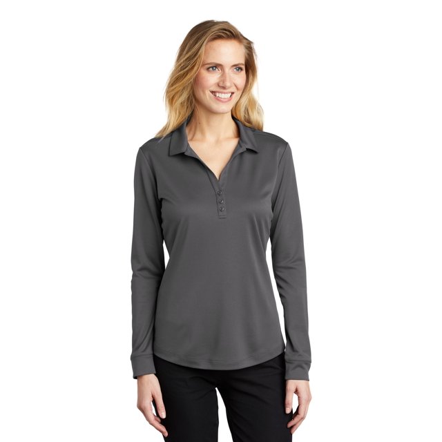 Port Authority Women's Silk Touch Performance Long Sleeve Polo - L540LS