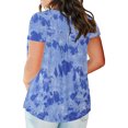 thumbnail image 4 of TIMIFIS Plus Size Tunic Tops For Leggings Casual Flowy Tshirts Ruched Blouses For Women, 4 of 6