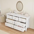 thumbnail image 1 of AKDSteel Commode à 7 Tiroirs pour Chambre, Commode à Tiroirs de 54 Pouces de Large avec Rangement Autoportante, Coffre de Rangement en Bois pour Garde-Robe pour Salon, Chambre, Entrée, 1 of 8