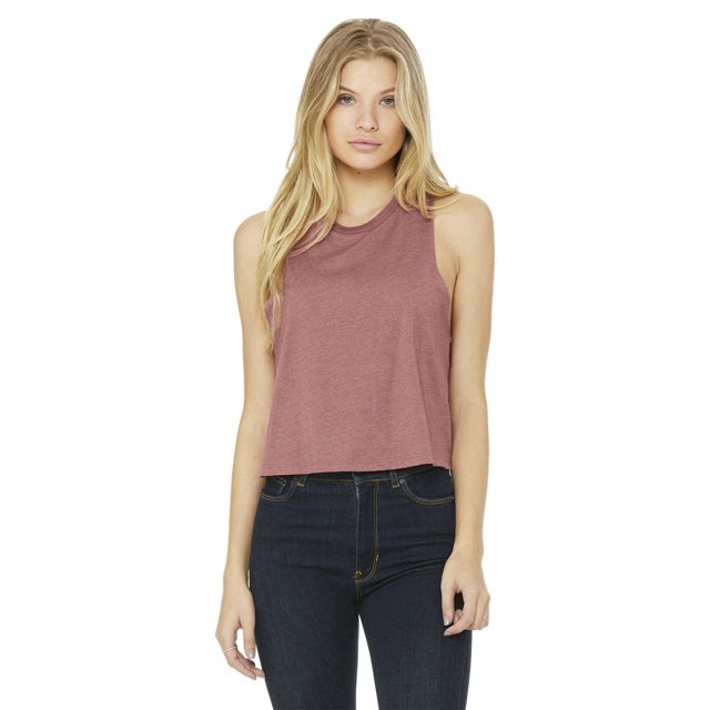 Bella + Canvas Ladies' Racerback Cropped Tank