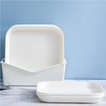 thumbnail image 3 of 9pcs/Set Square Toasted Bone Dish Square Snack Plate Serving Dish Nut Plate Kitchen Serving Dish Cake Tray for Home Kitchen Restaurant, 3 of 9