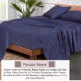 thumbnail image 3 of Ruvanti 100% Cotton Sheets - Crispy Cooling Percale Sheets For Full Size Bed, Breathable & Durable Full Sheet Set, 16 Inches Deep Pocket Bed Sheets, Nautical, 4 Pieces, 3 of 5