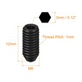 thumbnail image 2 of Unique Bargains Ball Point Set Screws, M6 x 12mm High Carbon Steel Metric Spring Hex Socket Grub Screw 20 Pack, 2 of 7