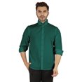 thumbnail image 1 of Bestman Formal Front Button Placket Solid Shirts For Mens Long Sleeve Regular Fit Shirt, 1 of 7
