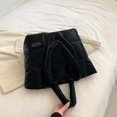 thumbnail image 4 of Women Light Shopping Bag Solid Color Large Capacity Soft Ladies Girls Trendy Bag, 4 of 9