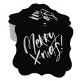 thumbnail image 1 of Inkdotpot Real Silver Foil Bracket Shape Paper Hang Tags Merry X-Mas Christmas Favor Tags Pack Of 50, 1 of 7