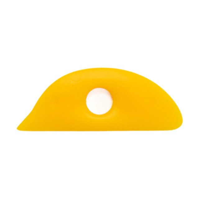 Rongfmy Pottery Clay Ribs Pottery Supplies Professional Pottery Scraping Shaper Tool Yellow