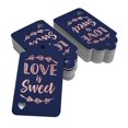 thumbnail image 2 of Inkdotpot 50 Pack Real Rose Gold Foil Paper Tags Love Is Sweet Wedding Favor Hang Tag, 2 of 6