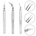 thumbnail image 3 of 1 Pcs Stainless Steel Ceramic Tweezer Heat Resistant Antimagnetic Ceramic Tweezers, 3 of 7