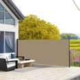 thumbnail image 2 of Outsunny 13' x 5' Retractable Side Awning, Garden Privacy Screen, Khaki, 2 of 10
