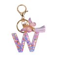 thumbnail image 3 of lionlar Resin Keychain Ornaments Girls English Alphabet Keyring Keychain W W, 3 of 9