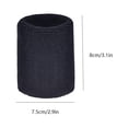 thumbnail image 4 of 6 Pcs Orthèses de Poignet Résistantes à la Sueur Hommes Femmes Protecteurs d'Exercice Double Couche Antidérapantes Lavables Soutien Ajustable Sports Basketball Protecteur Noir, 4 of 9