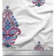 thumbnail image 1 of Soimoi Viscose Chiffon Fabric Floral & Paisley Block Print Sewing Fabric Yard 42 Inch Wide, 1 of 3