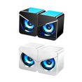 thumbnail image 3 of 2pcs portable Loudspeaker Kit USB Stereo Speaker Versatile PC For PC Smartphones Laptops, 3 of 9