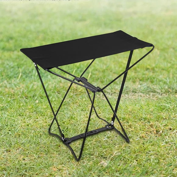 Portable Folding Stool for Outdoor Seating | Compact Camping Fishing Stool | Lightweight Travel Rest Seat for Adults and Kids | Waterproof Oxford Cloth Steel Frame for Garden Train Park