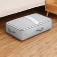 thumbnail image 2 of Folding Storage Box With Window, Large Capacity Organizer for Closet, Under Bed, Drawer Style Fabric Bins, Non Woven Storage Container With Lid and Handles, Home Organization Solution, 2 of 3