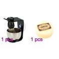 thumbnail image 1 of Brosse de Rasage pour Barbier pour Hommes Badger Cheveux+support Acrylique Noir+bol+ensemble de Savon Workhe, 1 of 9