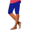 thumbnail image 2 of drppepioner Short Capri Décontracté Uni pour Femme, Blanc, G, 2 of 5
