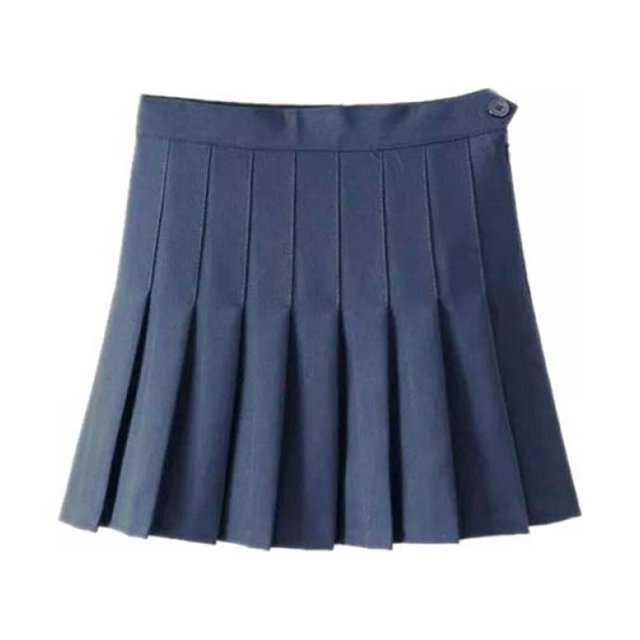 Jupe de Tennis pour Femmes et Filles Blanche Taille Haute à Carreaux Patineuse Évasée Plissée Mini Robe m Minuit