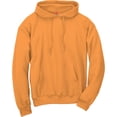 thumbnail image 4 of Hanes Mens ComfortBlend EcoSmart Pullover Hoodie Sweatshirt, XL, Safety Orange, 4 of 6