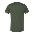 thumbnail image 2 of T-shirt à Manches Courtes Unisexe en Canevas Bella à Col Rond en Mélange, 3TG, 2 of 2