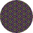 thumbnail image 1 of Ahgly Company Tapis Rond Lavable en Machine Intérieur Transitionnel Gris Cendré, 4 Pieds Rond, 1 of 7