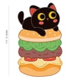 thumbnail image 2 of Slim Wall Mount Cat Scratcher Space Saving Horizontal Design Durable Cardboard Squeaky Toy For Feline Entertainment And Nail Care, 2 of 2