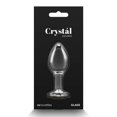 thumbnail image 4 of Crystal Desires Bouchon de Fesses Rond en Verre avec Gemme Moyen - Arc-en-Ciel, 4 of 4