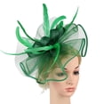 thumbnail image 1 of Women Hat Headwear Church Feather Clip Fascinators Hat Wedding Party Cap For, 1 of 3