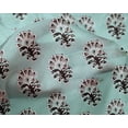 thumbnail image 5 of oneOone Silk Tabby Turquoise Blue Fabric Block Sewing Craft Projects Fabric Prints By Yard 42 Inch Wide, 5 of 5