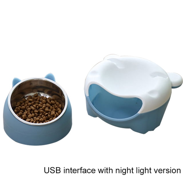 Automatic Cat Fountain LED Filtering Silent Pet Drinking Dispenser Cat Food Bowl