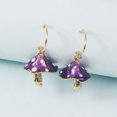 thumbnail image 3 of Boucles d'Oreilles Créatives Mignonnes Petits Champignons Huile Gouttes d'Oreilles Colorées, 3 of 9