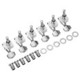 thumbnail image 2 of Guitars String Tuner Peg, 6 Sets Silver No Relay Zinc Alloy Accurate Guitar Tuning Pegs Easy Adjustment  For, 2 of 8