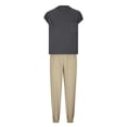 thumbnail image 3 of Timegard Ensembles Lounge pour Femmes 2 Pcs Hauts Courts Amples à Manches Cap Courtes Pantalons à Bas Resserré avec Poches Tenues, 3 of 4