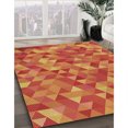 thumbnail image 3 of Ahgly Tapis Rectangulaire Lavable en Machine Orange Citrouille Transitionnel, 2 Pieds x 5 Pieds, 3 of 7