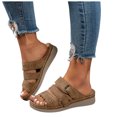 thumbnail image 1 of Sandales à Plateforme Compensée pour Femmes 2025 Plage Décontractées Ajustables Marche à Enfiler Chaussures d'Été, 1 of 6