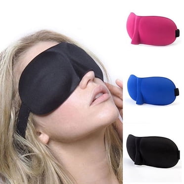 Lubelski Masque de Sommeil 3D pour Maison et Voyage, Masque pour les Yeux Doux, Cache-Yeux Léger, Bandeau