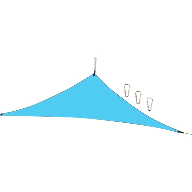 Voile d'Ombrage 10 Pieds Résistante aux UV, Imperméable, Robuste, Triangulaire, Polyester 210T