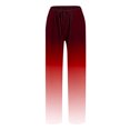 thumbnail image 5 of Red Brunch for Ladies Fall Summer Faux Gauze Linen Gradient Loose Fit Ruched High Cut Flared Wide Leg Trousers Pants Womens 2025 S, 5 of 5