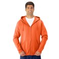 thumbnail image 1 of Jerzees Adult NuBlend Full Zip Hooded Sweatshirt, S, Safety Orange, 1 of 4