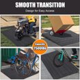 thumbnail image 2 of Heavy Duty Rubber Threshold Ramp – 3" Rise, Non-Slip, 2500 lbs Capacity, 3 Cable Channels, Portable Wheelchair & Curb Ramp for Doorways, Stairs, Home, 2 of 6