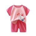 thumbnail image 2 of LSLJS Bébé Été Mignon Imprimé Col Rond Manches Courtes Shorts Ensemble Vêtements d'Été Vêtements pour Enfants à la Mode 2024, 2 of 3