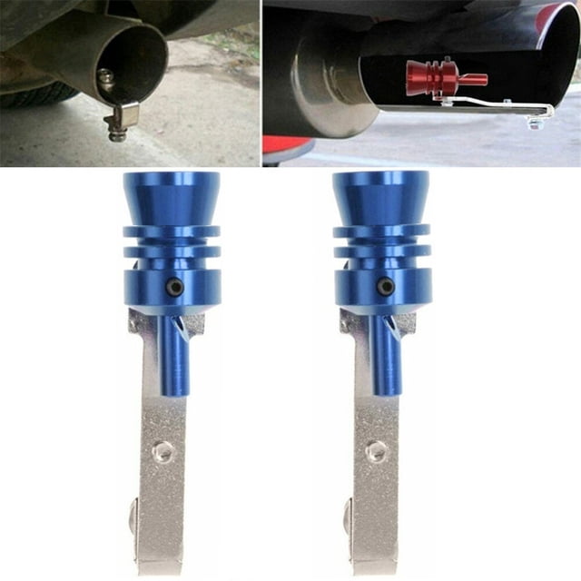 IROINID Universal Car Turbo Muffler Exhaust Pipe Sound Simulator Whistle M Size
