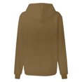 thumbnail image 4 of Timegard Hoodies for Women Drawstring Long Sleeve Sweatshirts Pullover Fall Winter Solid Color Tops, 4 of 5
