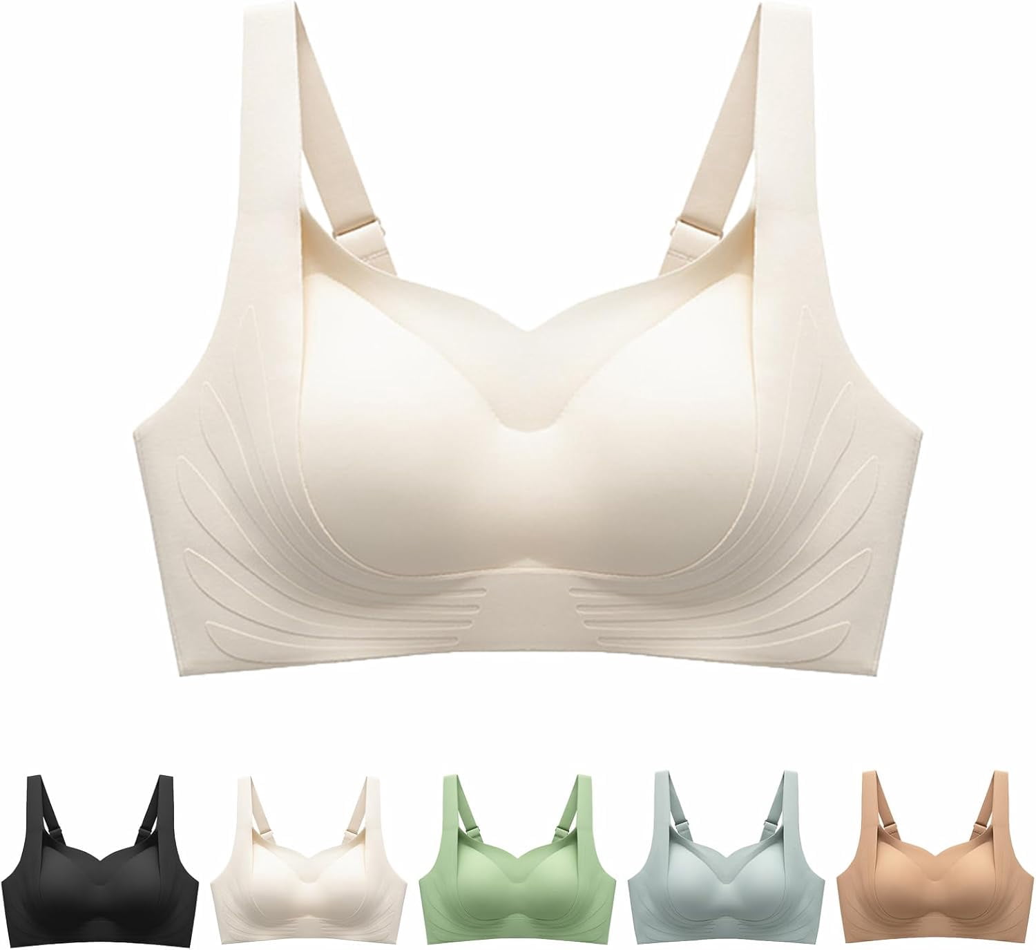 Zenalift Bra, Zenalift - Supportive Wireless Lift Bra for All-Day Comfort, Daily Comfort Wireless Shaper Bra