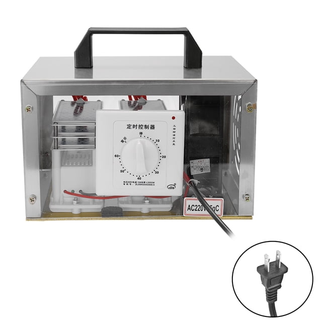 Portable Ozone Generator with Timer Switch - 35g/h Air Purification and Disinfection Device for Home, Car, and Public Spaces, 110V US Plug, Low Power Consumption, Efficient Odor Elimination