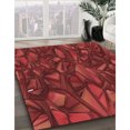 thumbnail image 3 of Ahgly Company Machine Washable Indoor Rectangle Transitional Cranberry Red Area Rugs, 7' x 9', 3 of 7